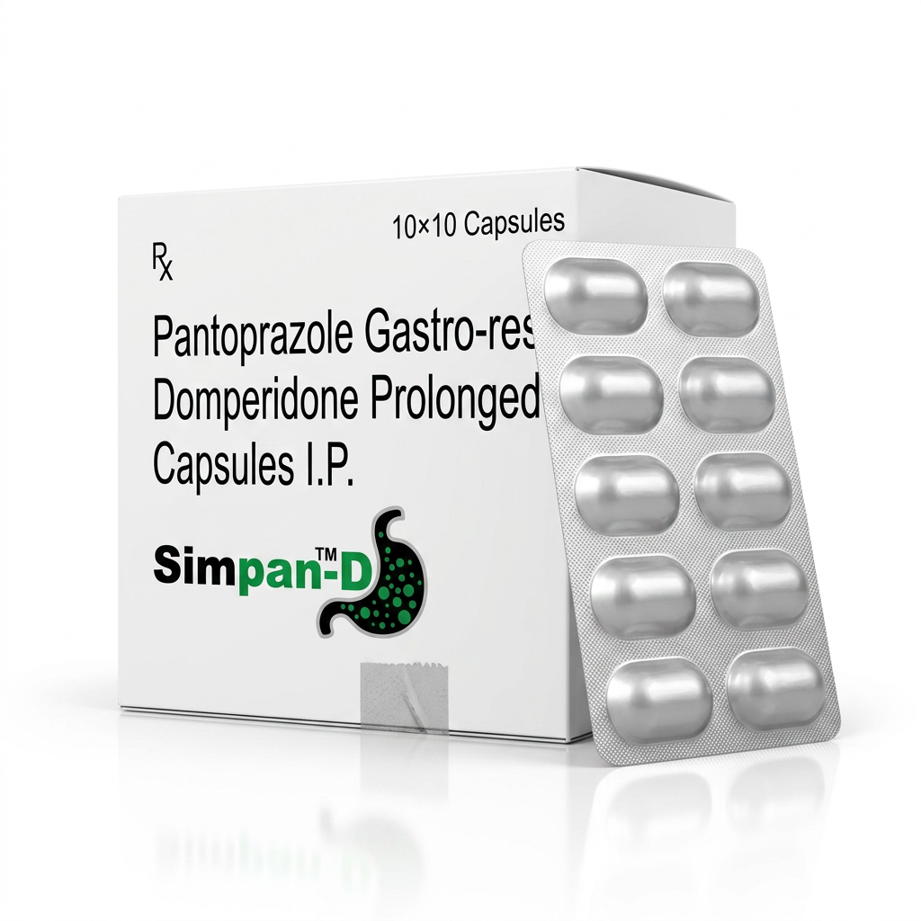 Simpan-D — Pantoprazole Gastro-resistant & Domperidone Prolonged-release Capsules I.P.