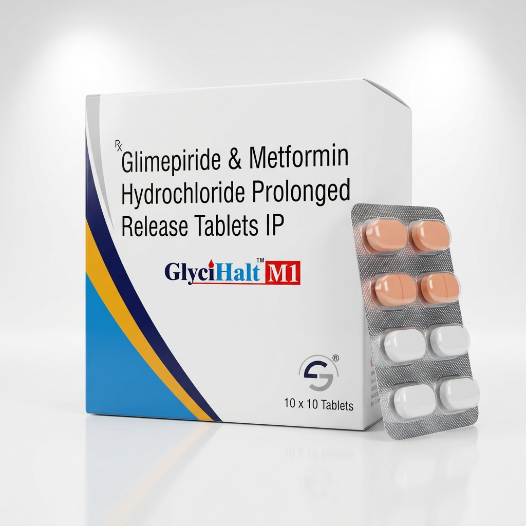 GlyciHalt M1 — Glimepiride & Metformin Hydrochloride Prolonged Release Tablets IP
