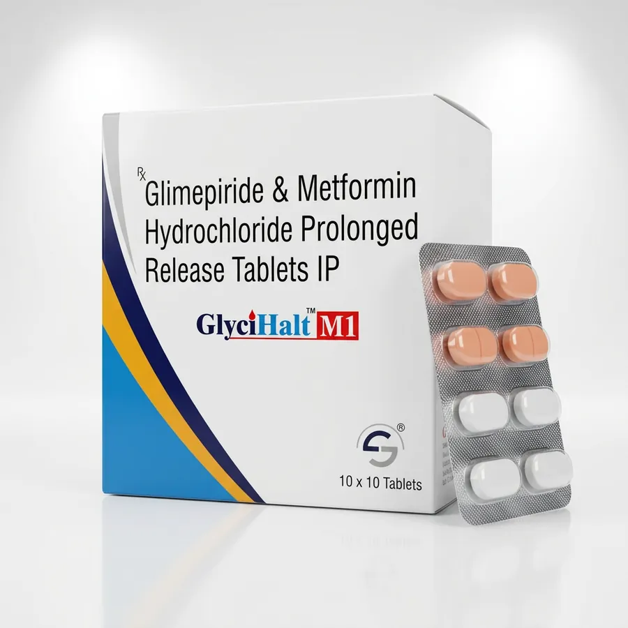 GlyciHalt M1 — Glimepiride & Metformin Hydrochloride Prolonged Release Tablets IP