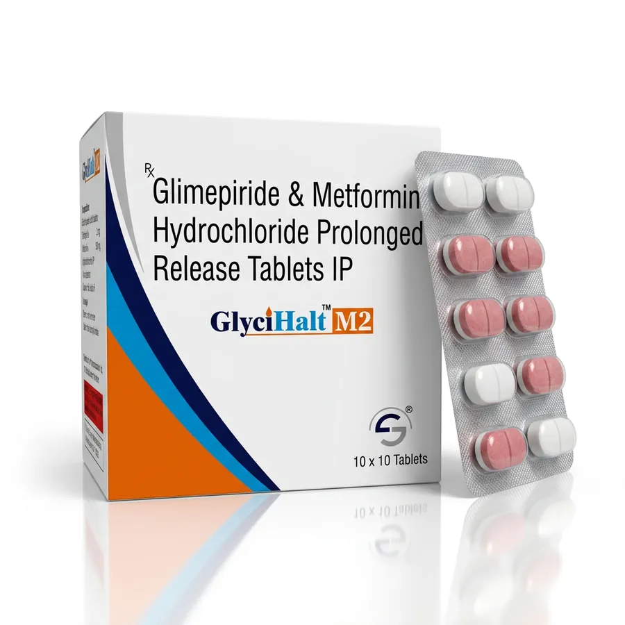 GlyciHalt M2 — Glimepiride & Metformin Hydrochloride Prolonged Release Tablets IP